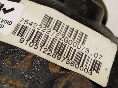 Second-hand car spare part rear differential for bmw x3 (e83) 2.0 d oem iam references 7542222  33107535120