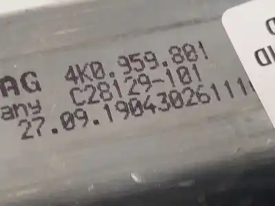 Second-hand car spare part driver left window regulator for audi e-tron (gen) 50 quattro oem iam references 4ke837461  4k0959801