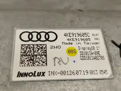 Second-hand car spare part multifunction display for audi e-tron (gen) 50 quattro oem iam references 4ke919605c  