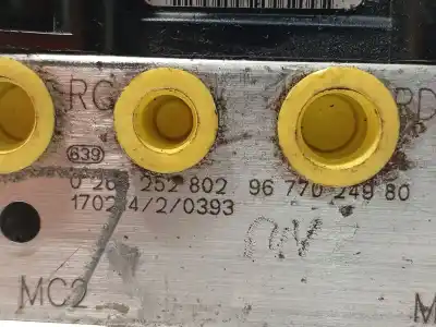 Peça sobressalente para automóvel em segunda mão abs por citroen c4 lim. feel referências oem iam 9677024980 0265252802 0265952289