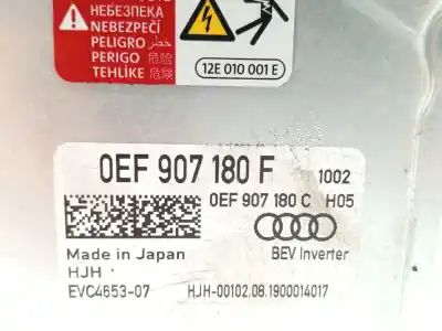 Pezzo di ricambio per auto di seconda mano trasformatore di energia per audi e-tron (gen) 50 quattro riferimenti oem iam 0ef907180f evc4653 0ef907180c