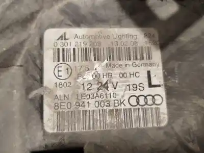 Second-hand car spare part left headlight for audi a4 b7 avant (8ed) 2.0 tdi quattro oem iam references 8e0941003bk 0301219203 