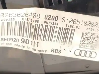 Peça sobressalente para automóvel em segunda mão quadrante por audi a4 b7 avant (8ed) 2.0 tdi quattro referências oem iam 8e0920901h 0263626408 