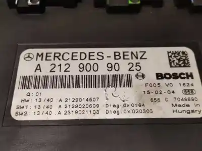Peça sobressalente para automóvel em segunda mão caixa de fusíveis e relés por mercedes-benz clase e (w212) lim. 2.1 cdi cat referências oem iam a2129009025 f005v01624 2129009025