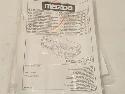 Peça sobressalente para automóvel em segunda mão pára choques traseiro por mazda cx-5 (kf) 2.0 referências oem iam qkfe50360  