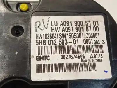 Second-hand car spare part climate control for infiniti q30 2.2d premium 170 cv / 125 kw oem iam references a0919005101 5hb01250301 