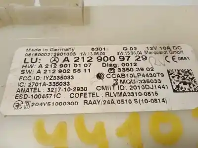 Second-hand car spare part electronic module for infiniti q30 2.2d premium 170 cv / 125 kw oem iam references a2129009729 2129009729 