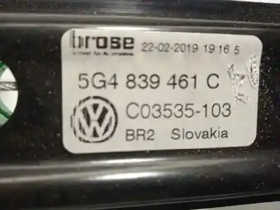 Автозапчастина б/у регулятор склона задній лівий для volkswagen golf vii (5g1, bq1, be1, be2) 1.6 tdi посилання на oem iam 5g4839461c 5q0959811d 