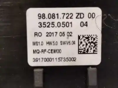 Gebrauchtes Autoersatzteil klimakontrolle zum peugeot expert furgón pro standard oem-iam-referenzen 98081722zd