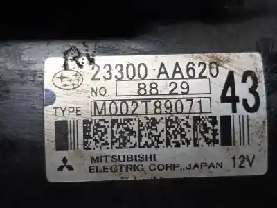 Recambio de automóvil de segunda mano de motor arranque para subaru impreza g12 2.0 diesel cat referencias oem iam 23300aa620 m002t89071 