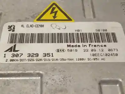 Second-hand car spare part xenon headlights control unit  for peugeot rcz basis oem iam references 1307329351  