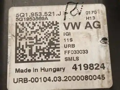 Автозапчастина б/у перерівний контроль для seat ateca (kh7) reference посилання на oem iam 5q1953521j 5q1953569a 