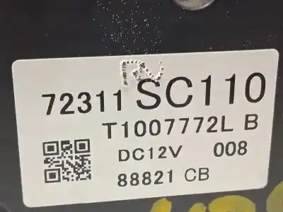 Recambio de automóvil de segunda mano de mando climatizador para subaru impreza g12 2.0 diesel cat referencias oem iam 72311sc110  