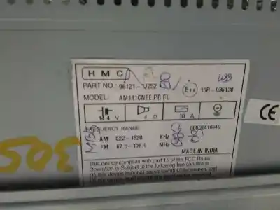 İkinci el araba yedek parçası ses sistemi / radyo cd için hyundai i20 city s oem iam referansları 961211j252  