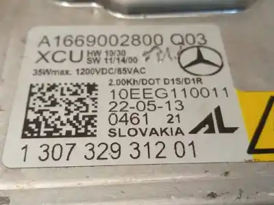 İkinci el araba yedek parçası kontrol ünitesi xenon farlar için mercedes-benz clase a (w176) a 200 cdi (176.001) oem iam referansları a1669002800 130732931201 