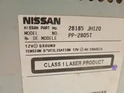Second-hand car spare part audio system / radio cd for nissan x-trail (t31) xe oem iam references 28185jh120  