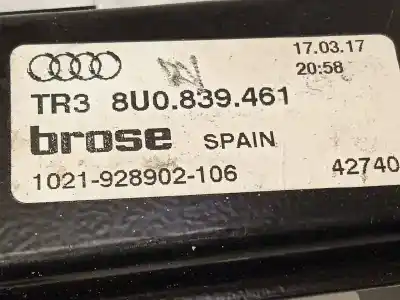 İkinci el araba yedek parçası arka sol cam regülatörü için audi q3 (8ug) 2.0 16v tfsi oem iam referansları 8u0839461 8k0959811a 