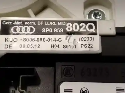 Pezzo di ricambio per auto di seconda mano alzacristalli anteriore destro per audi a3 sportback (8p) 1.6 tdi riferimenti oem iam 8p0959802q 0130822205 8p0959802p