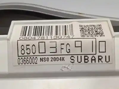 Recambio de automóvil de segunda mano de cuadro instrumentos para subaru impreza g12 2.0 diesel cat referencias oem iam 85003fg91 85023fg030 