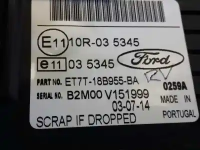 Автозапчастина б/у багатофункційний дисплей для ford fiesta (ccn) trend посилання на oem iam et7t18b955ba  