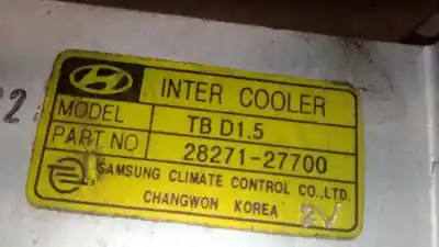 Gebrauchtes Autoersatzteil zwischenkühler zum hyundai getz (tb) 1.5 crdi oem-iam-referenzen 2827127700  