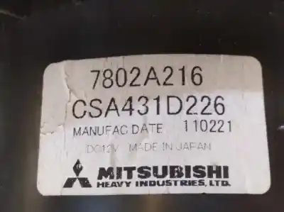 Pièce détachée automobile d'occasion moteur de chauffage pour mitsubishi asx (ga0w) 1.8 di-d cat références oem iam 7802a216  
