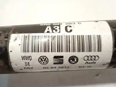 Pièce détachée automobile d'occasion transmission arriere gauche pour audi a7 sportback (4ga) 3.0 tdi quattro références oem iam 8r0501203c  