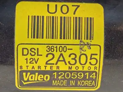 Pièce détachée automobile d'occasion démarreur de voiture pour hyundai i30 (gd) 1.6 crdi références oem iam 361002a305  