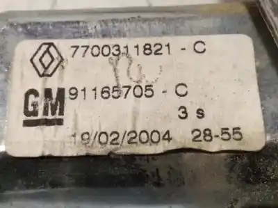 Gebrauchtes Autoersatzteil fensterheber vorne rechts zum opel vivaro combi 2.7t corto oem-iam-referenzen 91165705 7700311821 