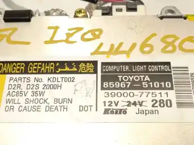 Автозапчастина б/у блок управління ксеноновими фарами для lexus rx 300 (mcu35) 3.0 v6 cat посилання на oem iam 8596751010 3900077511 