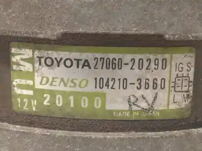 Автозапчастина б/у генератор для lexus rx 300 (mcu35) 3.0 v6 cat посилання на oem iam 2706020290 1042103660 