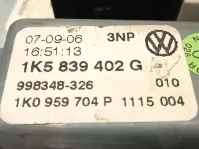 Автозапчасти б/у задний правый стеклорегулятор за volkswagen jetta (1k2) 1.9 tdi ссылки oem iam 1k5839462 1k5839402g 