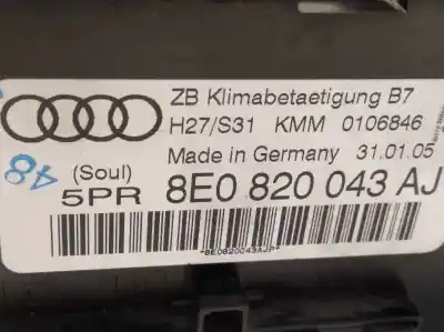 Автозапчастина б/у клімат-контроль для audi a4 avant (8e) 3.0 tdi quattro посилання на oem iam 8e0820043aj  8e0820043aj5pr