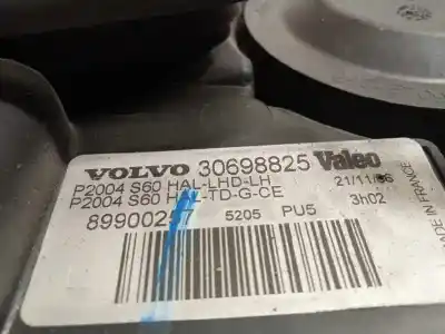 Second-hand car spare part left headlight for volvo s60 berlina 2.4 diesel cat oem iam references 30698825 89900257 30698829