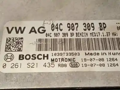 İkinci el araba yedek parçası ecu motor kontrol cihazi için seat ibiza (kj1) fr oem iam referansları 04c907309bp 0261s21435 