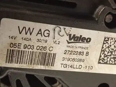İkinci el araba yedek parçası alternatör için seat ibiza (kj1) fr oem iam referansları 05e903026c tg14lld 2722283b
