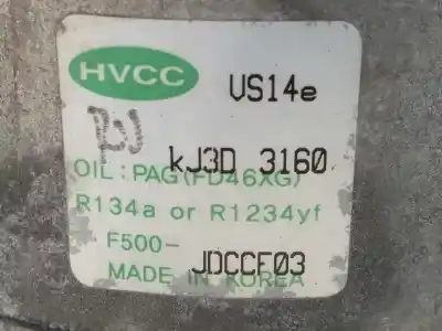 Second-hand car spare part air conditioning compressor for kia pro cee´d (jd) 1.4 crdi 90 oem iam references 97701a6701 f500jdccf03 