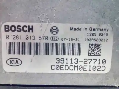 Second-hand car spare part ecu engine control for kia pro cee´d (ed) 2.0 crdi 140 oem iam references 3911327710 0281013570 