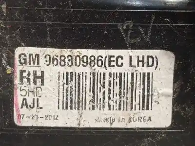 Автозапчасти б/у правый задний фонарь за chevrolet aveo 1.2 cat ссылки oem iam 96830986  