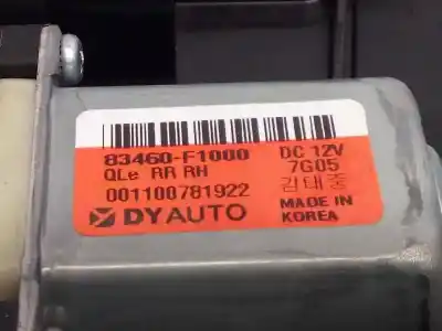 Recambio de automóvil de segunda mano de elevalunas trasero derecho para kia sportage gt line 2wd referencias oem iam 83480f1060 83460f1000 