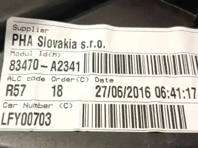 Автозапчасти б/у регулятор стекла заднего левого за kia cee'd (jd) 1.6 crdi 136 ссылки oem iam 83470a2341 83450a2010 
