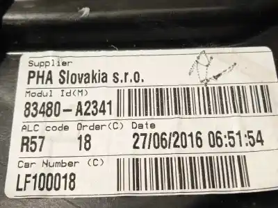 Second-hand car spare part rear right window regulator for kia cee'd (jd) 1.6 crdi 136 oem iam references 83480a2341 83460a2010 
