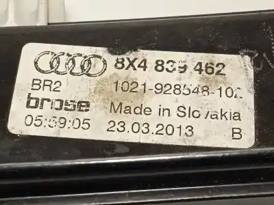 Автозапчасти б/у задний правый стеклорегулятор за audi a1 sportback (8xa, 8xf) 1.2 tfsi ссылки oem iam 8x4839462 8k0959811a 8x4839462a