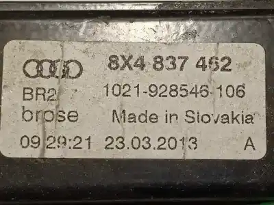 Автозапчасти б/у регулятор стекла переднего правого за audi a1 sportback (8xa, 8xf) 1.2 tfsi ссылки oem iam 8x4837462 8k0959802c 8x4837462a