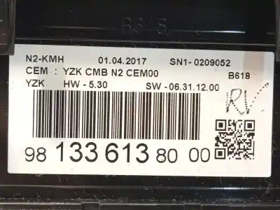 Peça sobressalente para automóvel em segunda mão quadrante por citroen c3 feel referências oem iam 9813361380  