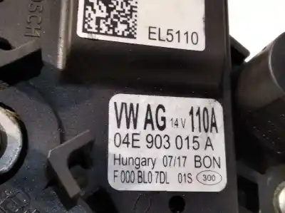 Peça sobressalente para automóvel em segunda mão alternador por seat ibiza (6j5) stylance referências oem iam 04e903015a f000bl07dl 