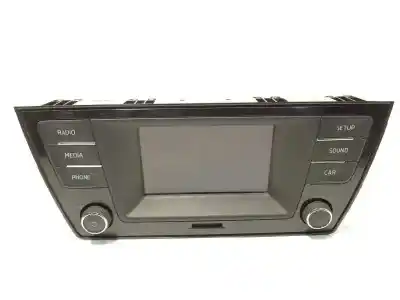 Second-hand car spare part audio system / radio cd for skoda fabia iii (nj3) 1.2 tsi oem iam references 6v0035871d 6v0035871dizy 