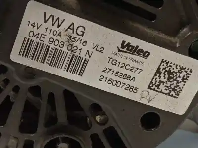 Second-hand car spare part alternator for skoda fabia iii (nj3) 1.2 tsi oem iam references 04e903021n tg12c277 2715266a