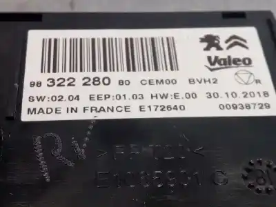 Second-hand car spare part electronic module for citroen c3 aircross ii (2r_, 2c_) 1.6 bluehdi 120 (2cbhzh) oem iam references 9832228080  