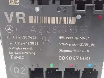 Second-hand car spare part electronic module for mercedes-benz clase c (w204) berlina c 220 cdi (204.008) oem iam references a2128203585 2128203585 